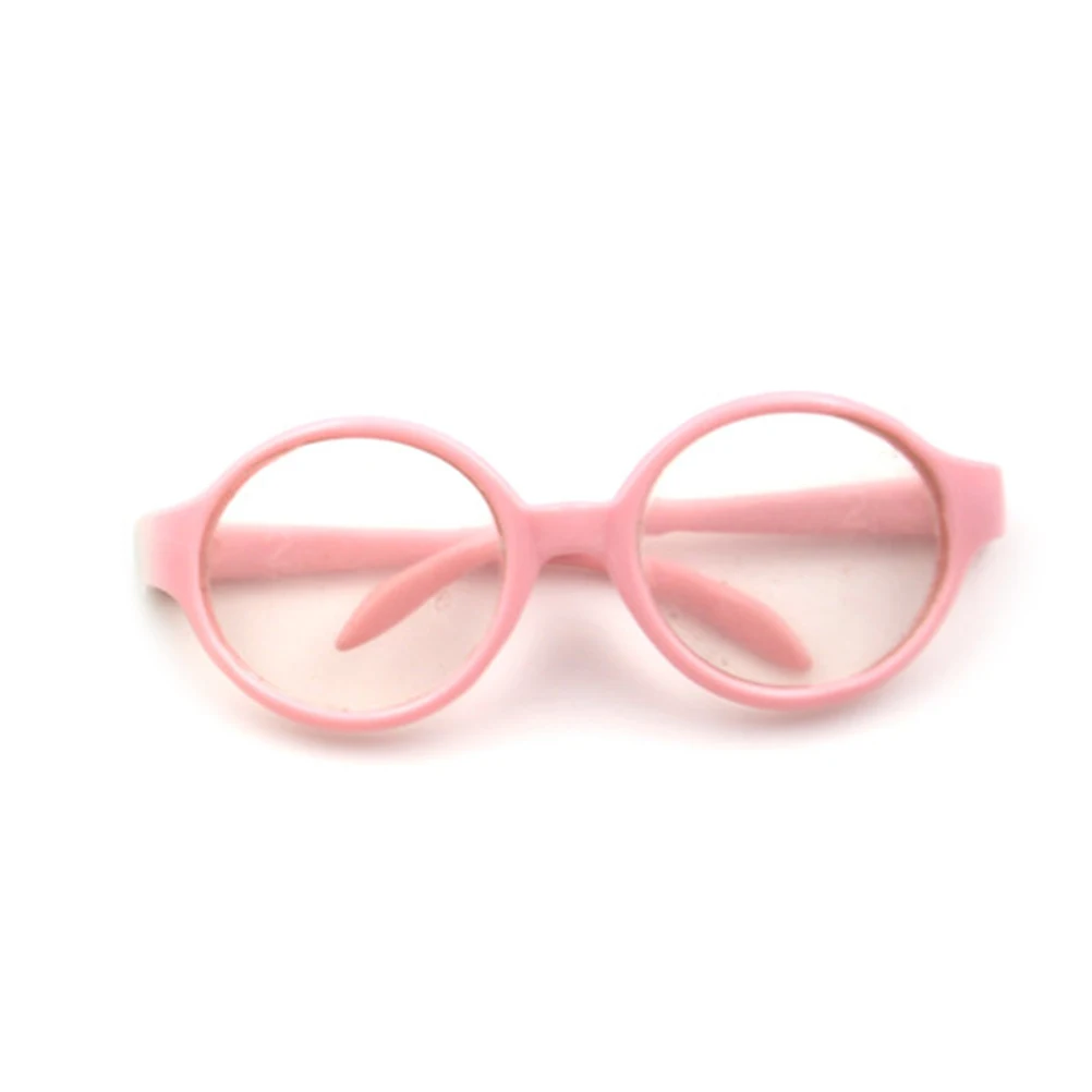 Новые детские игрушки стильные солнцезащитные очки в пластиковой оправе для 18 дюймов Куклы нашего поколения аксессуары для кукол - Цвет: Розовый