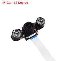 Raspberry Pi 3 Model B+ IR-Cut Camera 175 Degree Fish Eye 5MP Day Night Vision Automatic Switch Camera Focus Adjustable Camera