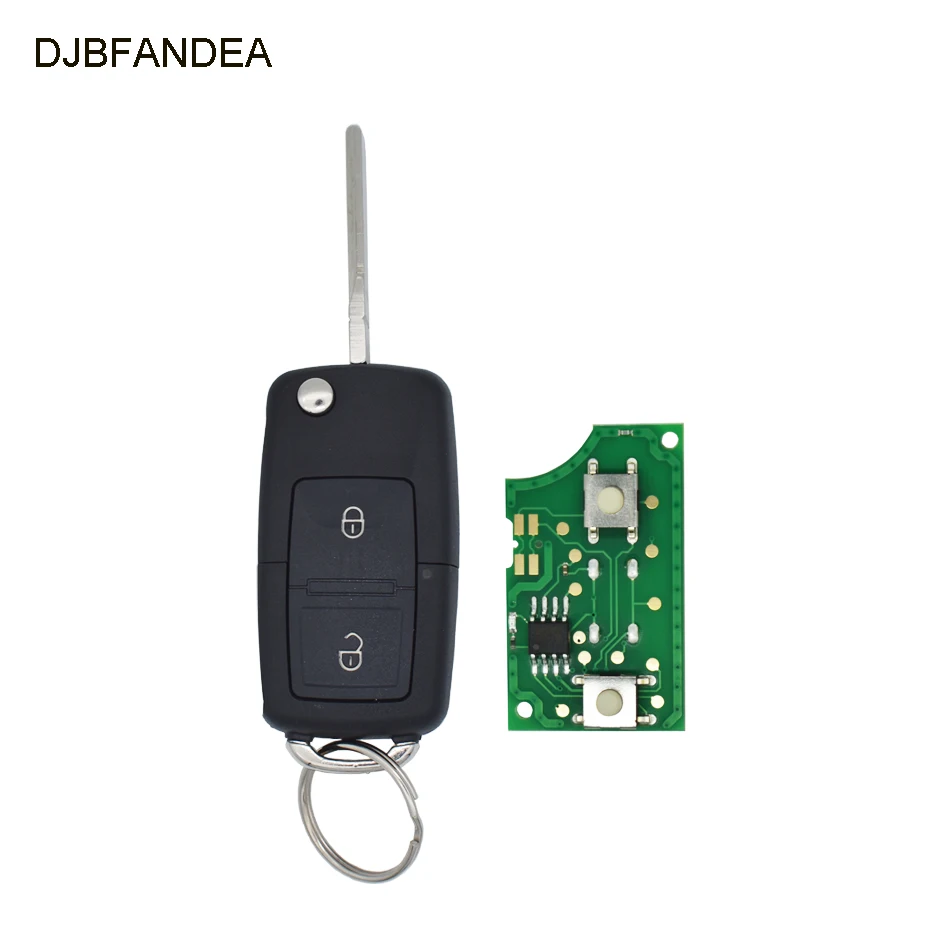 DJBFANDEA дистанционный Автомобильный ключ для VW Skoda Seat Golf IV New Beetle Passat 3BG Polo (06 2002 2005) 434