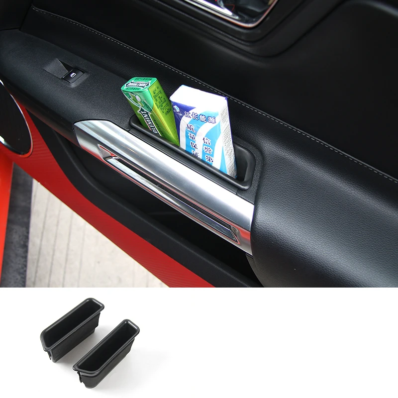 Lsrtw2017 abs двери автомобиля коробка для хранения в автомобиле, подлокотник пластина для ford mustang 6th поколения