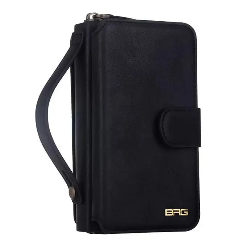 

Multifunctional Zipper Wallet Case For Samsung Galaxy S4 I9500 PU leather Detachable Flip Cover Phone Bag Pouch For Samsung S4