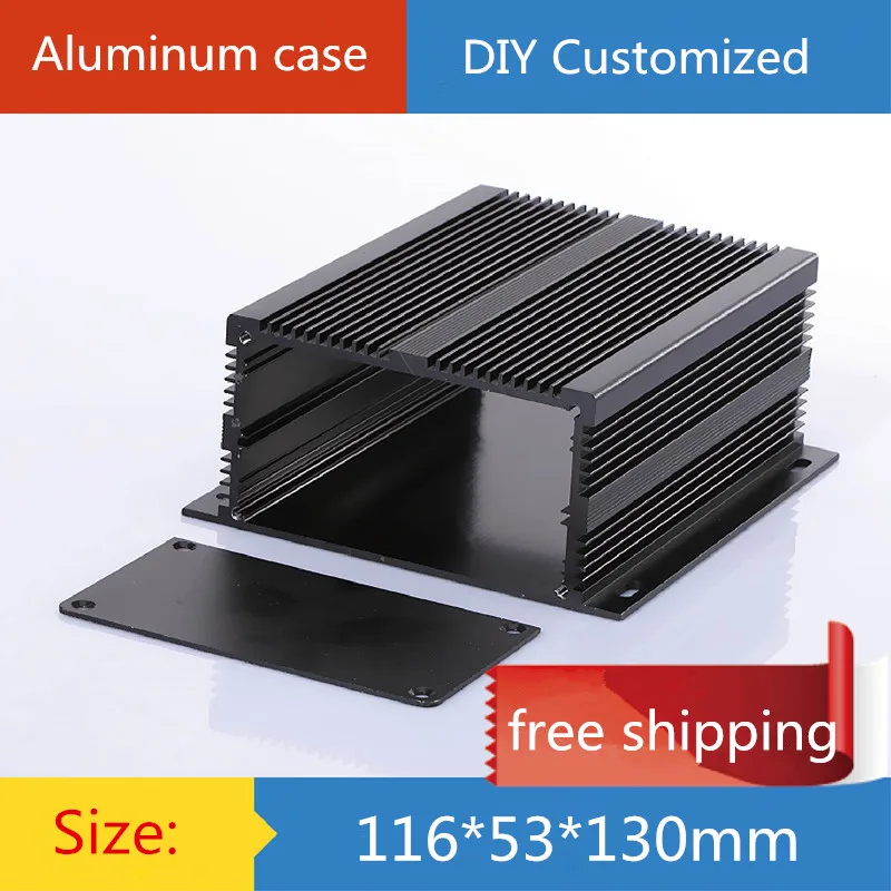 DIY AMP case 116*53*130mm Mini aluminum amplifier chassis/Instrument