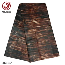 Высокое качество новейшая клетчатая базиновая хлопковая ткань в африканском стиле для повседневной одежды LBZ-19