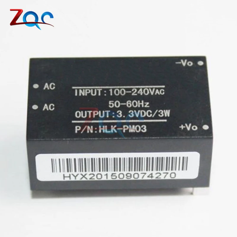 

HLK-PM03 AC-DC 220V to 3.3V Step Down Buck Power Supply Module Intelligent Household Switch Converter