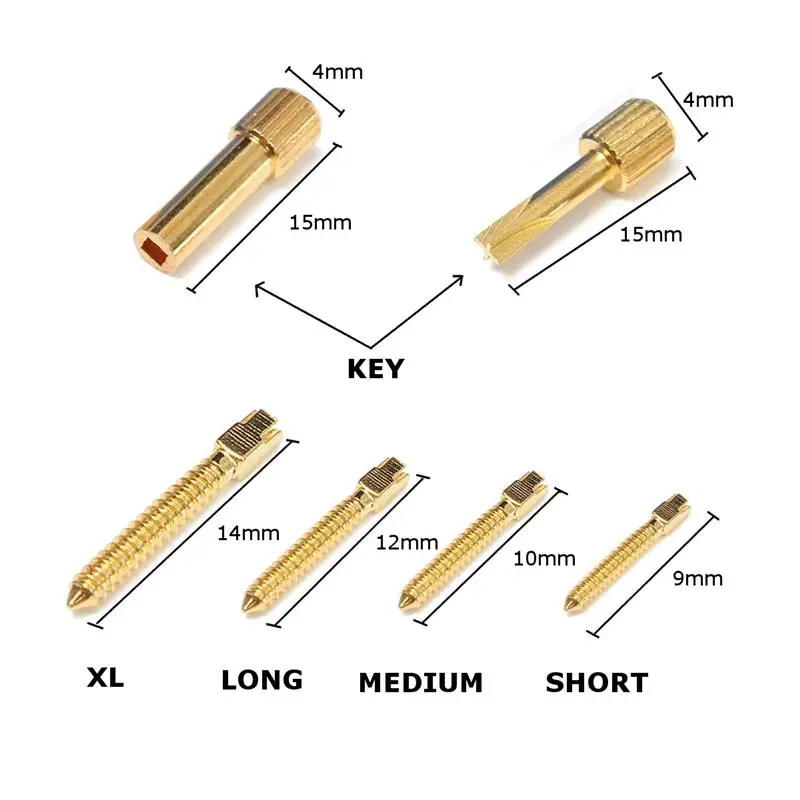 Postes Dentales Oro Kits De Postes Dentales Cónicos Enchapados En Oro - 120 O 240 Piezas Para Conductos Radiculares Kits Postes Tornillo Dental