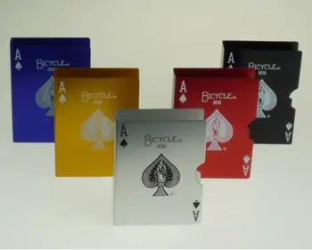 

Metal Playing Card Clips Holder With Different Pattern In Both Side,Card Magic Tricks Close Up Illusion Gimmick Accessory