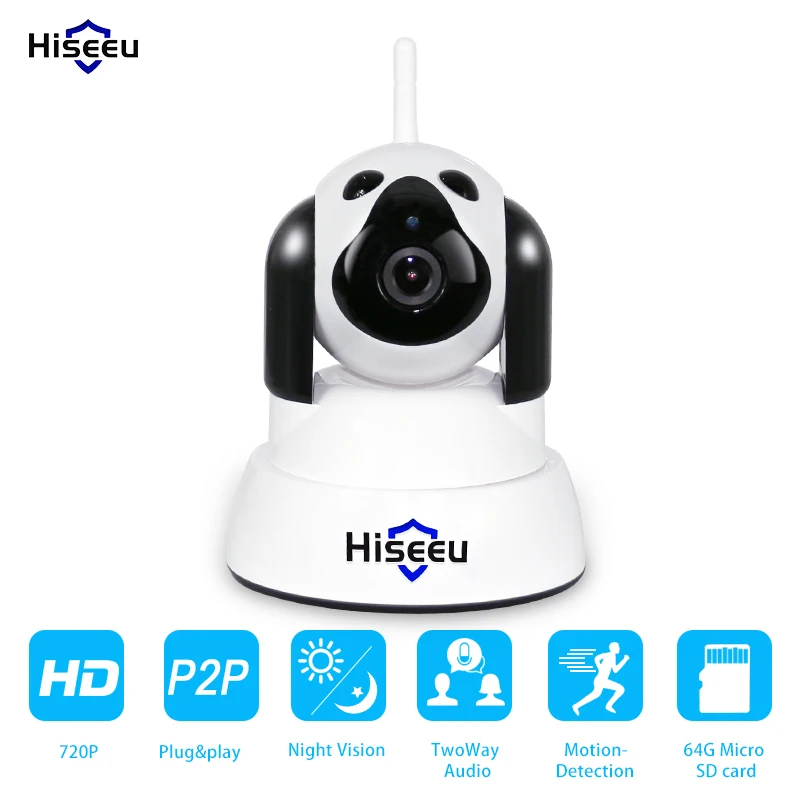 imágenes para Cámara IP WiFi Inalámbrica Inteligente Perro de Seguridad de La Cámara Micro SD red Rotativo Defensor Casa Telecam HD Cctv IOS PC Hiseeu FH4 imágenes para Cámara IP WiFi Inalámbrica Inteligente Perro de Seguridad de La Cámara Micro SD red Rotativo Defensor Casa Telecam HD Cctv IOS PC Hiseeu FH4