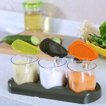 Горячая Распродажа модная кухонная коробка для хранения пластиковая банка для приправ кухонная коробка для хранения бутылки кухонные аксессуары горшок для приправ соляная банка