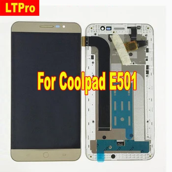 

LTPro High Quality Tested Full LCD Display Touch Screen Digitizer Assembly with frame For Coolpad E501 Phone parts