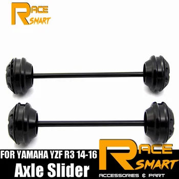 

Front Rear Axle Fork Wheel Protector Crash Slider Falling Protection For YAMAHA YZF R3 2014 2015 2016 YZF-R3 YZFR3