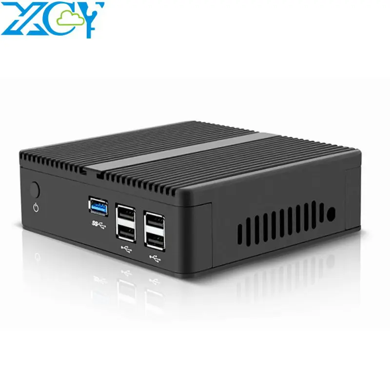 

xcy portable mini fanless pc computer Celeron N2830 windows 7/8.1/10 linux system desktop pfsense firewall barebone micro pc