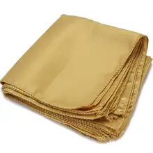 10 pièces Polyester or carré serviettes en tissu pour fête de vacances Banquet mariage maison cuisine dîner hôtels décor 29.5x29.5cm