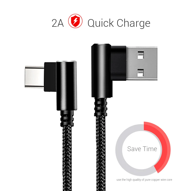 1 m USB نوع C كابل سريع كابل شحن لهواتف سامسونج غالاكسي S9 S8 زائد Xiaomi Mi8 Mi6 بيانات الهاتف المحمول USB C كابل ل iphone ipad