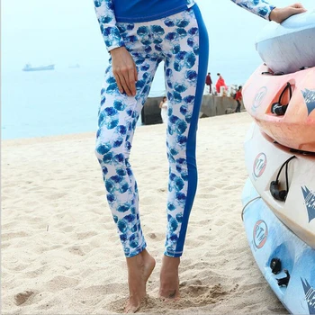 

SABOLAY Women Sexy Female beach Trouzers Surf Quick-drying Sunscreen Rash Guards Leggings Tights Swimming Long Pants