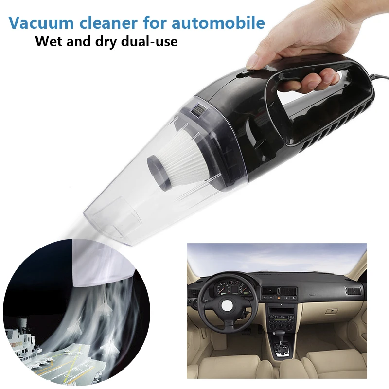 Multifunction 120W Portable Car Vacuum Cleaner Wet And Dry Dual Use
