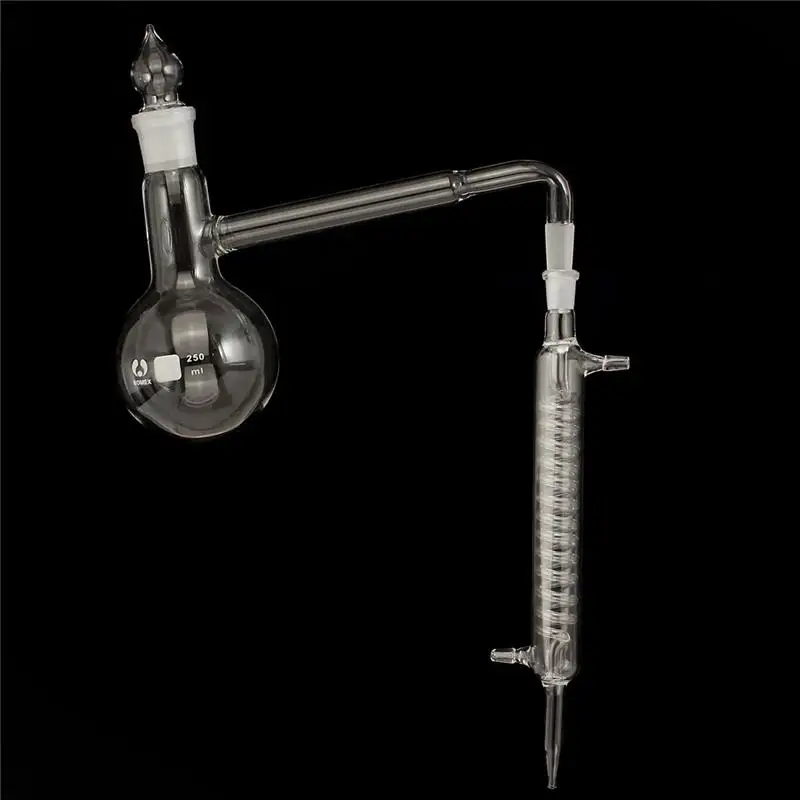Online Mejor Precio 14 23 ml 210x90x260mm 250 equipo de destilación de vidrio laboratorio química cristalería Kits nueva llegada