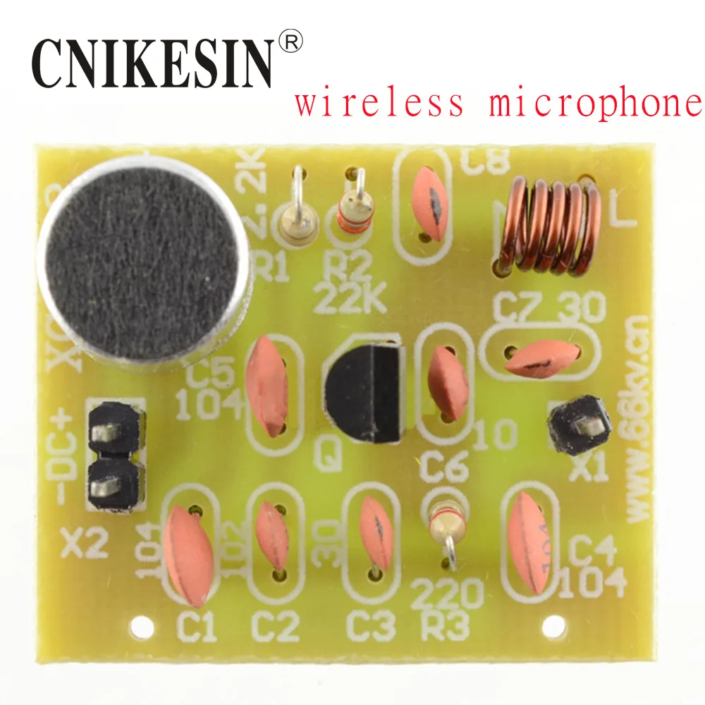 CNIKESIN simple wireless microphone circuit parts FM transmitter board