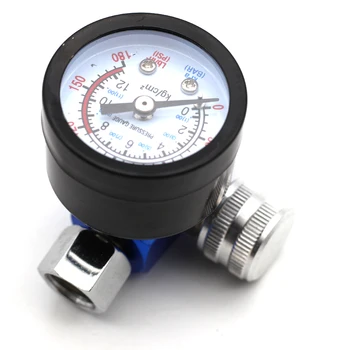 

1/4'' Spray Paint Gun Air Pressure Regulator Pressure Gauge Pneumatic Tool Accessory G1/4'' Thread Port 0-12BAR 0-180PSI