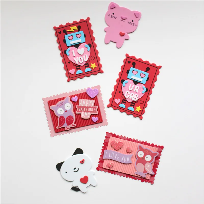 

DiyArts Cute Cat Love Metal Cutting Dies New 2019 for Craft Dies Scrapbooking Animal Album Embossing Stencil Die Cut Decoration