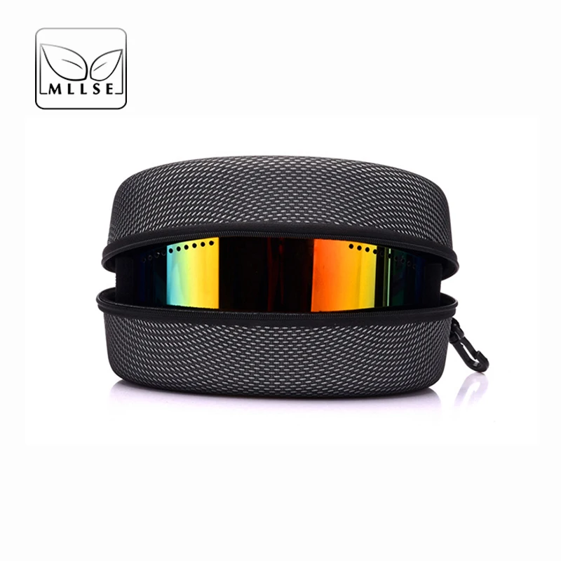 

MLLSE New Brand Women Men Sunglasses Boxes Retro Leather Glasses Case Portable Extra-Large Size Unisex Glasses Cases