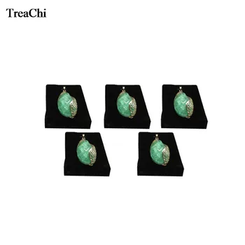 

5Pcs Black Velvet Necklace Jewelry Display Rack Horizontal Earring Pendant Necklace Organizer Exhibition Holder Stand 8*9*5.5cm