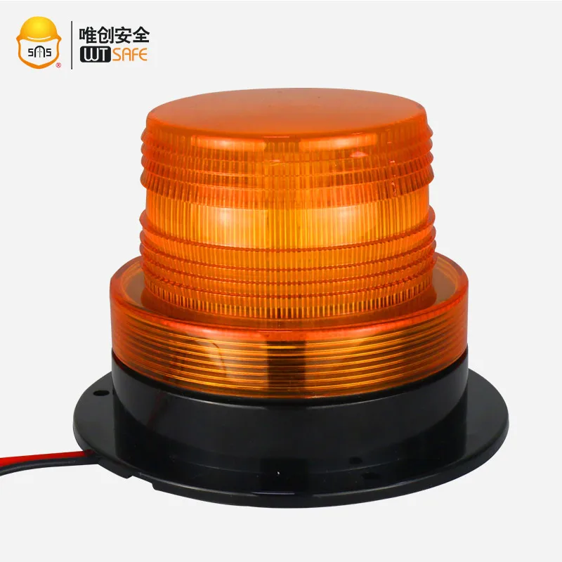 10-110V Forklift Warning Light 6W IP65 Waterproof Amber Strobe Beacon Light with 4 Flicker Modes Long Life Over 30000 Hours 10-110V Forklift Warning Light 6W IP65 Waterproof Amber Strobe Beacon Light with 4 Flicker Modes Long Life Over 30000 Hours