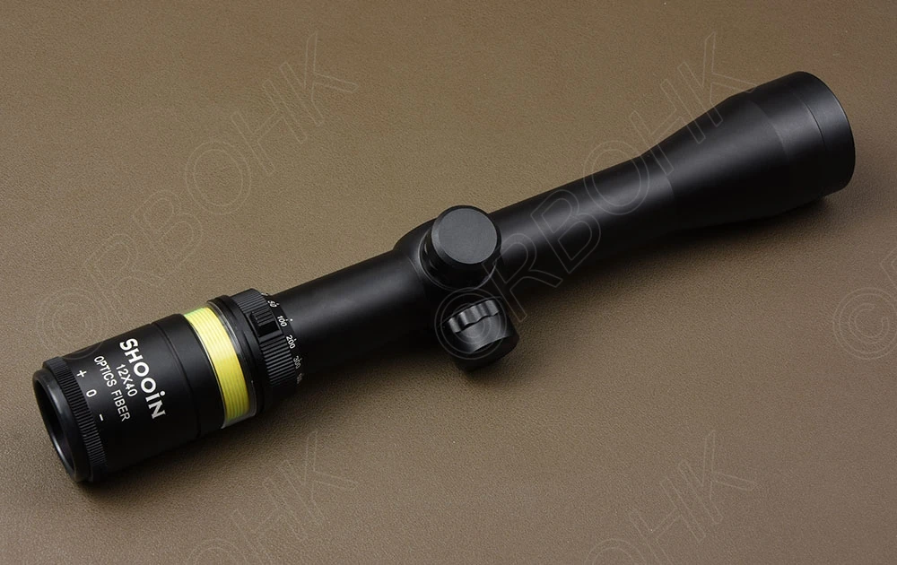 Оптический окуляр Shooin 12x40 зеленое из оптического волокна фокус для трубки 1 25
