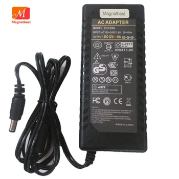 

12V 6A AC DC Adapter Charger DC 5.5*2.1 or 5.5*2.5mm 12V6A 72W LCD monitor LED Strips Light Switch Power Supply