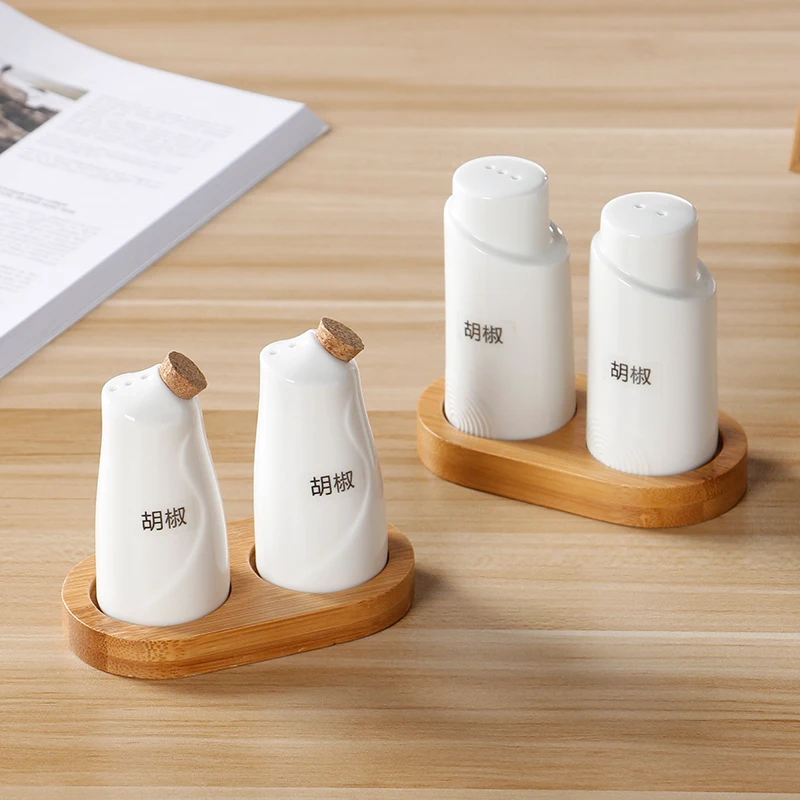 Кухонные аксессуары керамический Приправа бутылки для хранения специй перца соли фарфоровые баночки барбекю столовая посуда в японском стиле набор