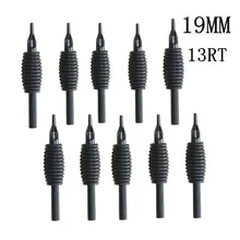 YILONG 10 шт в упаковке, новая 19 мм 13RT новые одноразовый силиконовый черный насадки для тату советы и сцепление с наконечником