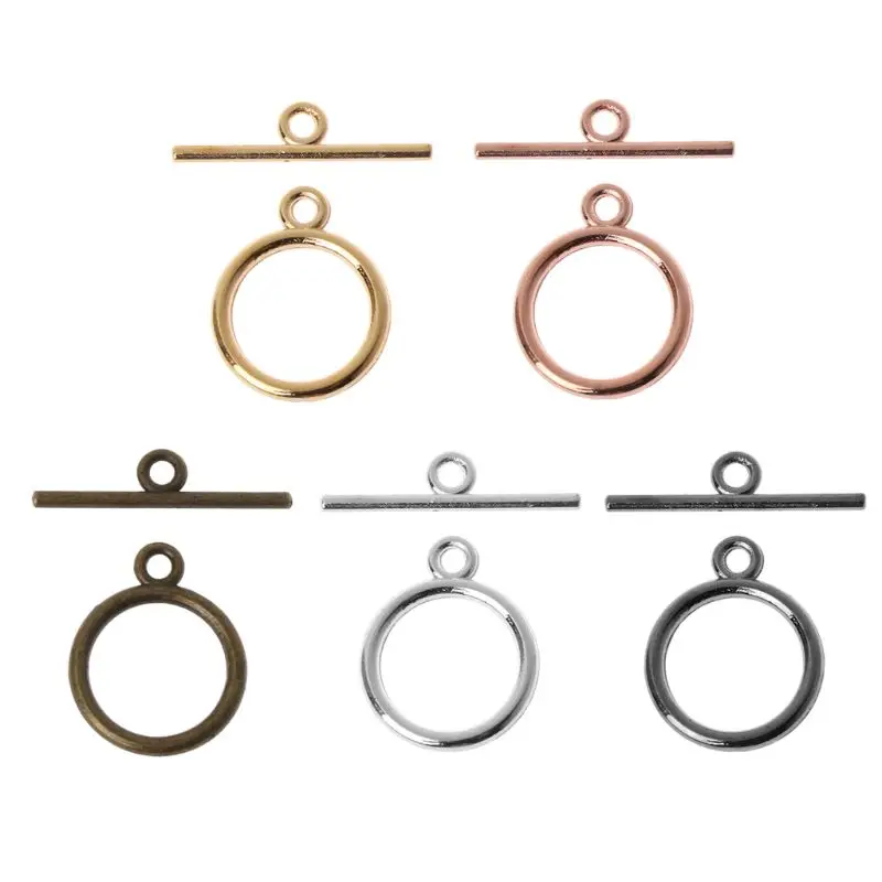 

20 Sets Bracelet Necklace Bar and Ring Toggle Clasps Connectors Jewelry Finding