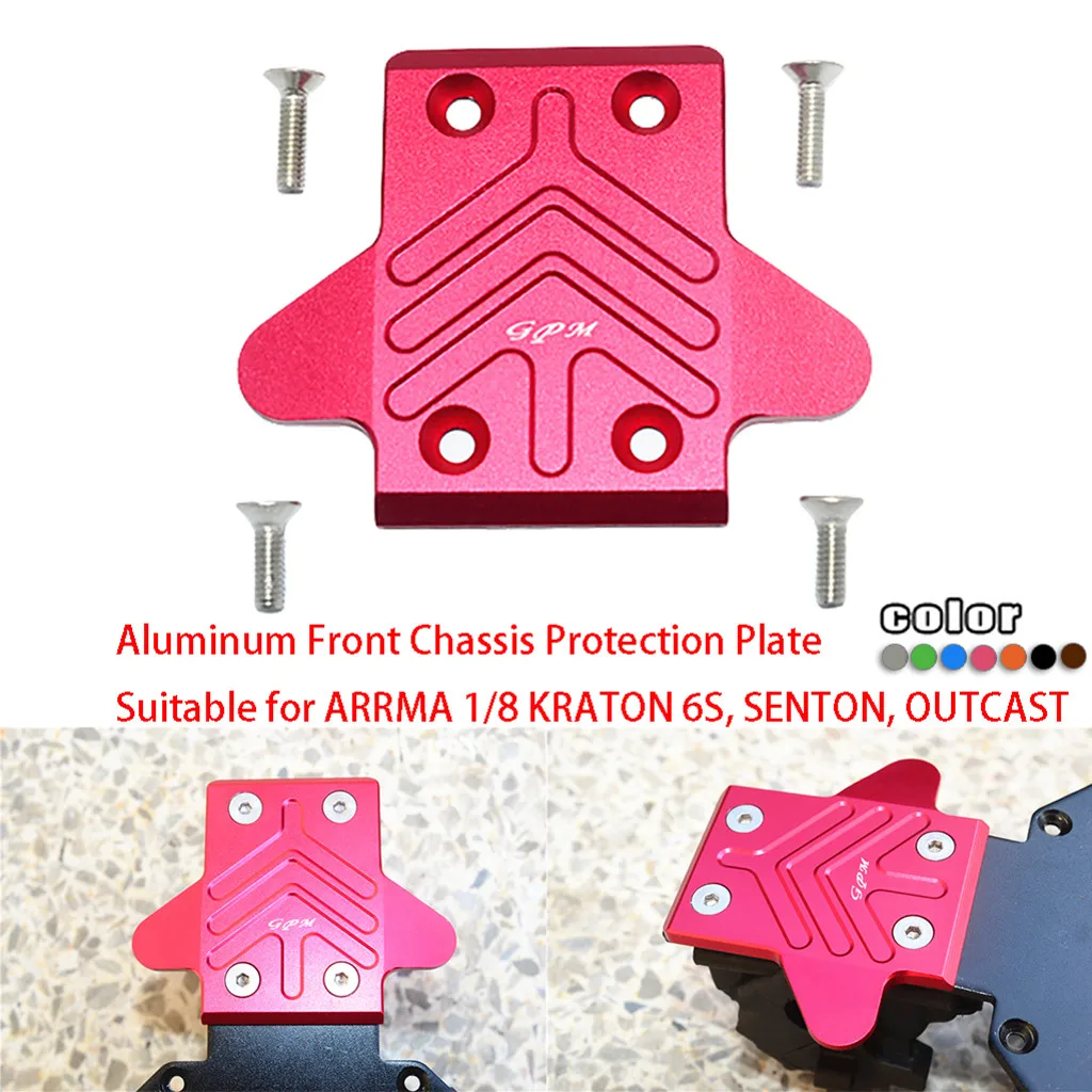 Обновленные детали, Алюминиевая Передняя защитная пластина шасси для ARRMA 1/8 Кратон 6S 3D streamline создана для современного внешнего вида