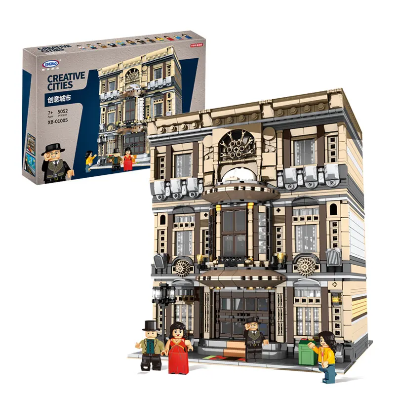 XingBao-01005-5052Pcs-Genuine-Creative-MOC-City-Series-The-Maritime-Museum-Set-Children-Building-Blocks-Bricks (1)