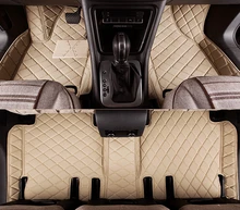 full covered wholy surrounded rugs special car floor mats for Mitsubishi Pajero 5seats Easy to clean carpets