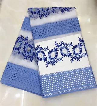 

2018 Latest French Nigerian Laces Fabrics Light Blue High Quality Tulle African Laces Fabric African French Tulle Lace JG3