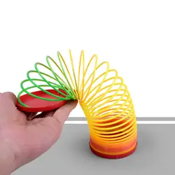Пластик Slinky Радуга весенние приспособления для снятия стресса игрушки для детей монтессори игрушка для мальчиков и девочек отказов