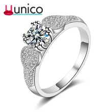 UUNICO Personality Heart Shaped AAA Zircon Ring Women's Wedding Jewelry Valentine Gift Fashion Jewelry UUNICO Personality Heart Shaped AAA Zircon Ring Women's Wedding Jewelry Valentine Gift Fashion Jewelry