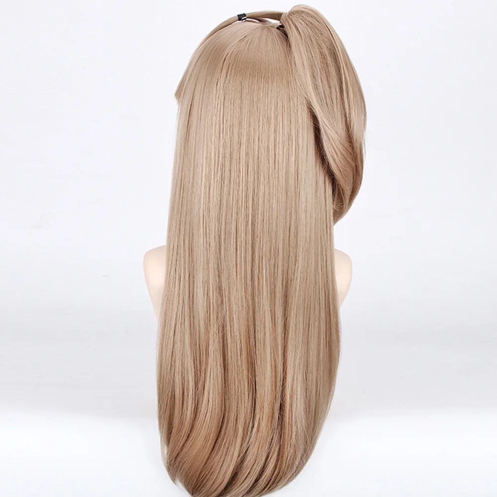 Coshome Lovelive Wigs Minami Kotori Tojo Nozomi Nico Cosplay Costume Wig Women Brown Blue Orange Long Straight Ponytail Hair (3)