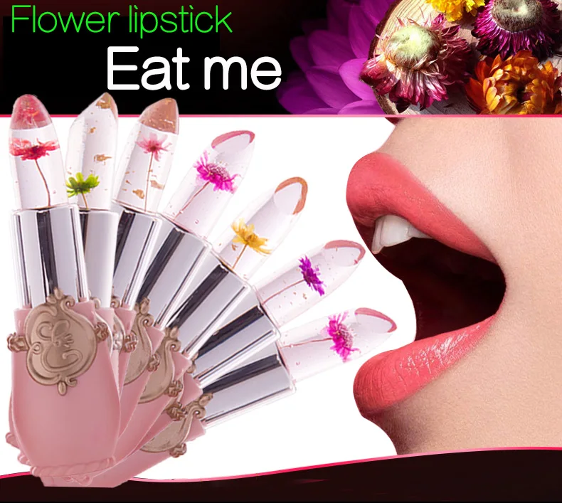 Помада для Макияжа Beauty Flower с изменением температуры 6 цветов водостойкая стойкая