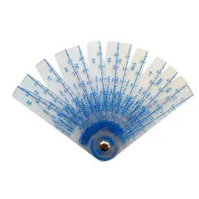 Jauge de remplissage de bouchon en plastique d'épaisseur 0.05-1mm, outil de mesure de l'écart avec feuille de PVC