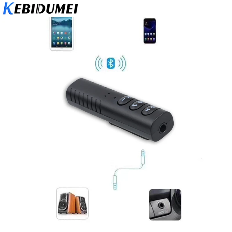Bluetooth приемник Kebidu адаптер Dongles для колонок в машину Aux 3 5 мм разъем свободные руки