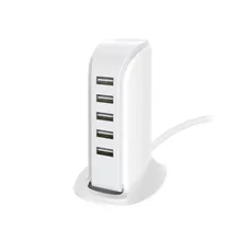 AU Plug 5 USB многопортовое зарядное устройство концентратор для настольного компьютера зарядная станция адаптер питания портативное зарядное устройство универсальное# LR4