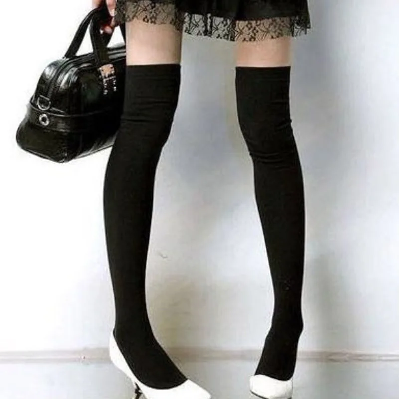 Women's Cotton Sexy Thigh High Over The Knee Socks Long Stockings For Ladies FS99 Women's Cotton Sexy Thigh High Over The Knee Socks Long Stockings For Ladies FS99