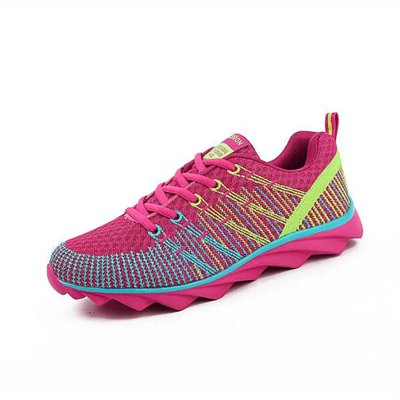 2016 spring women running shoes style jogging for lovers Cushioning air mesh light weight fly
