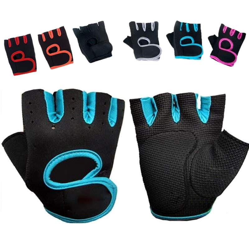 Image Neoprene Gym Body Building Fitness Sports Weight Lifting Gloves Training Exercise Workout Slip Resistant Gloves for Men   Women