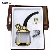 SEREQI мини-фильтр для табачных труб кальян, кальян, двойная циркуляция воды, табачные трубы, держатель для сигарет, трубка для курения сорняков