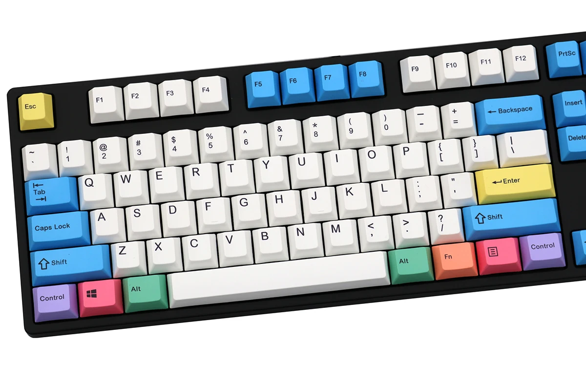 JKDK цветной мел 108 клавиш механическая клавиатура PBT keycaps Вишневый профиль ANSI раскладка просто клавиша не клавиатура