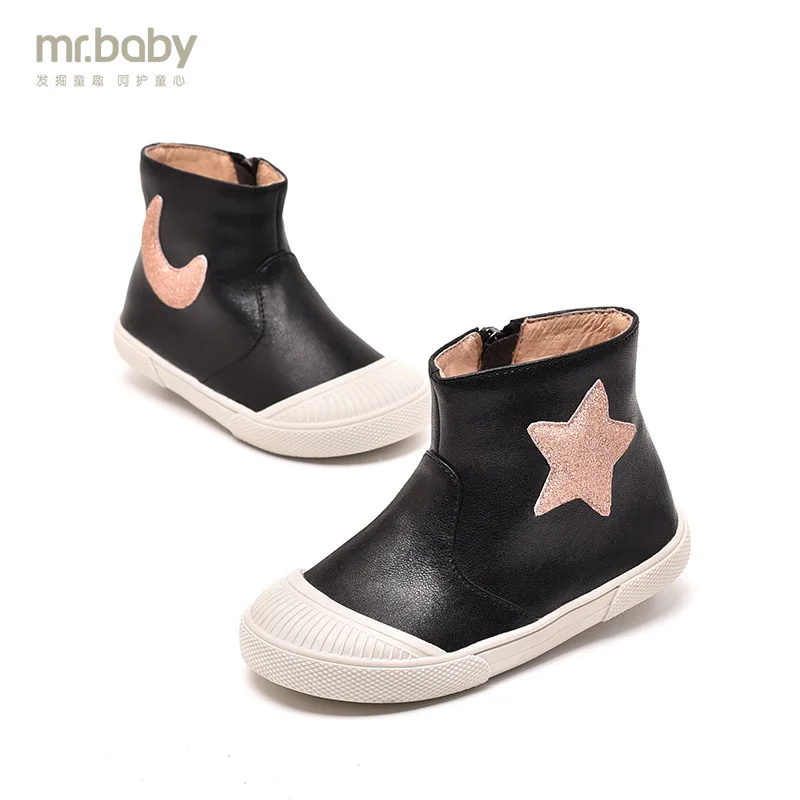 

Mr.baby original children's shoes winter new fashion cartoon moon girl warm cotton boots