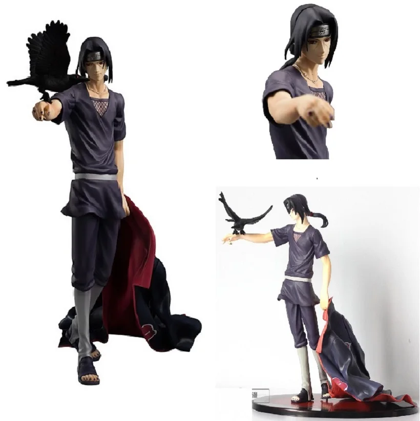Наруто Учиха Итачи Акацуки Shippuden figura смола фигурка Аниме с базой в коробке