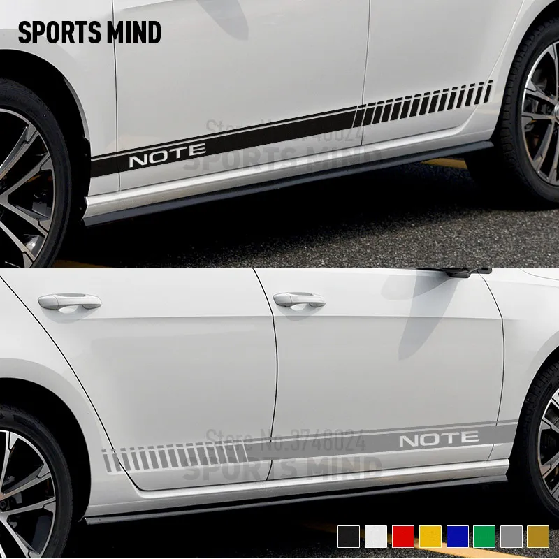 

1 Pair Customizable Car Styling Automobiles JDM For Nissan Note Nismo Sport Car Stickers Exterior Accessories Car Sticker Decal